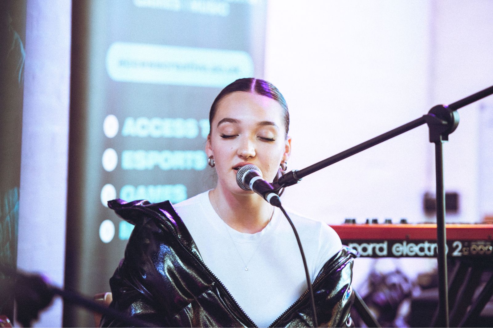 Plymouth student singing